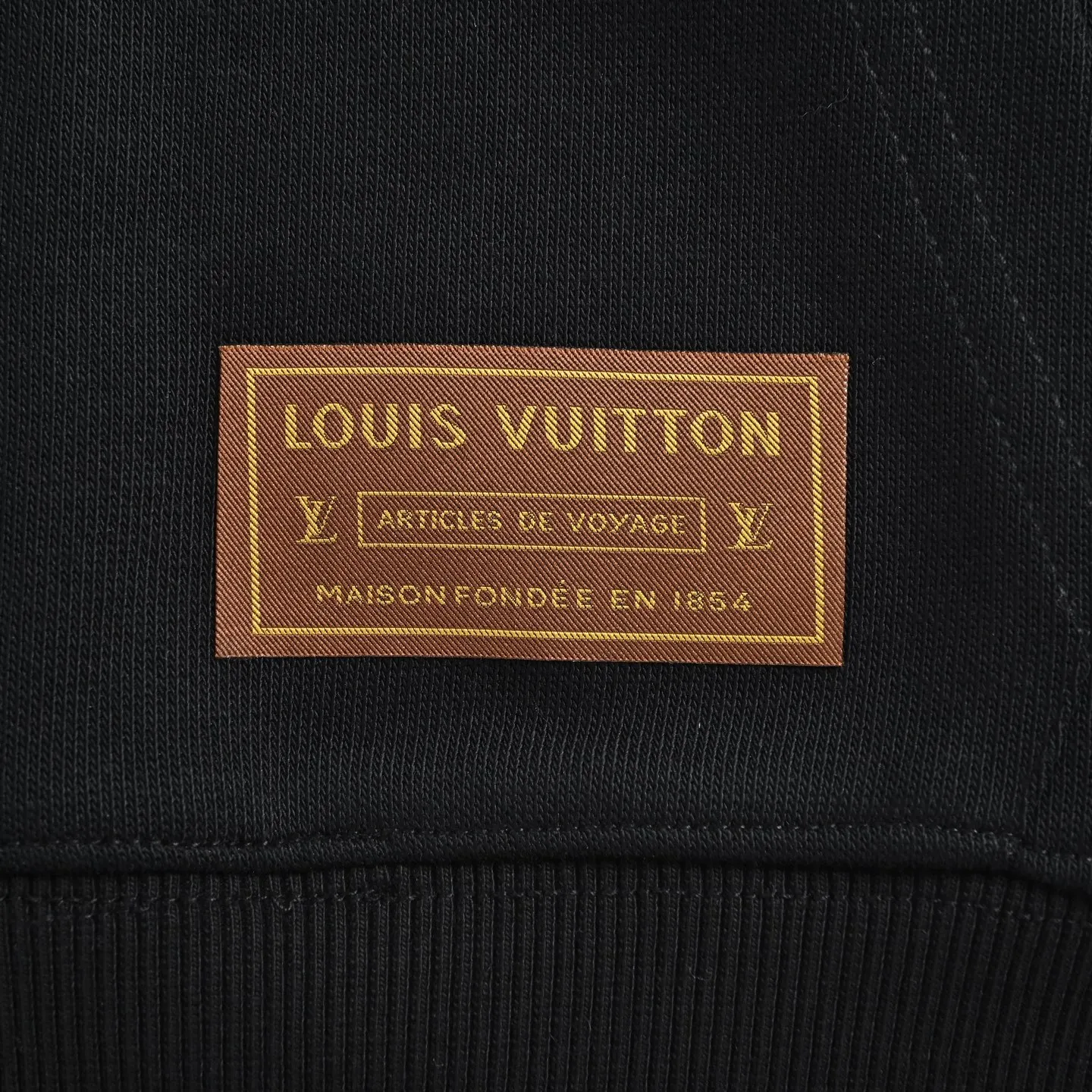 Louis Vuitton Signature Letter Pattern Printed Hooded Sweatshirt